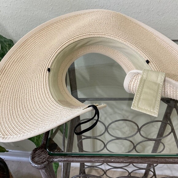 Furtalk Wrap Around Sun Visor Hat - Straw Adjustable Roll Up Packable - Size adj - Picture 6 of 8